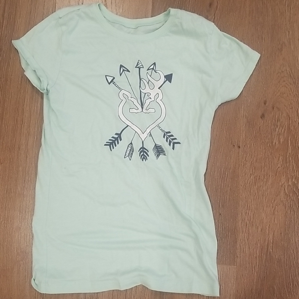 Mint Green Kids Shirt with Arrow Design
